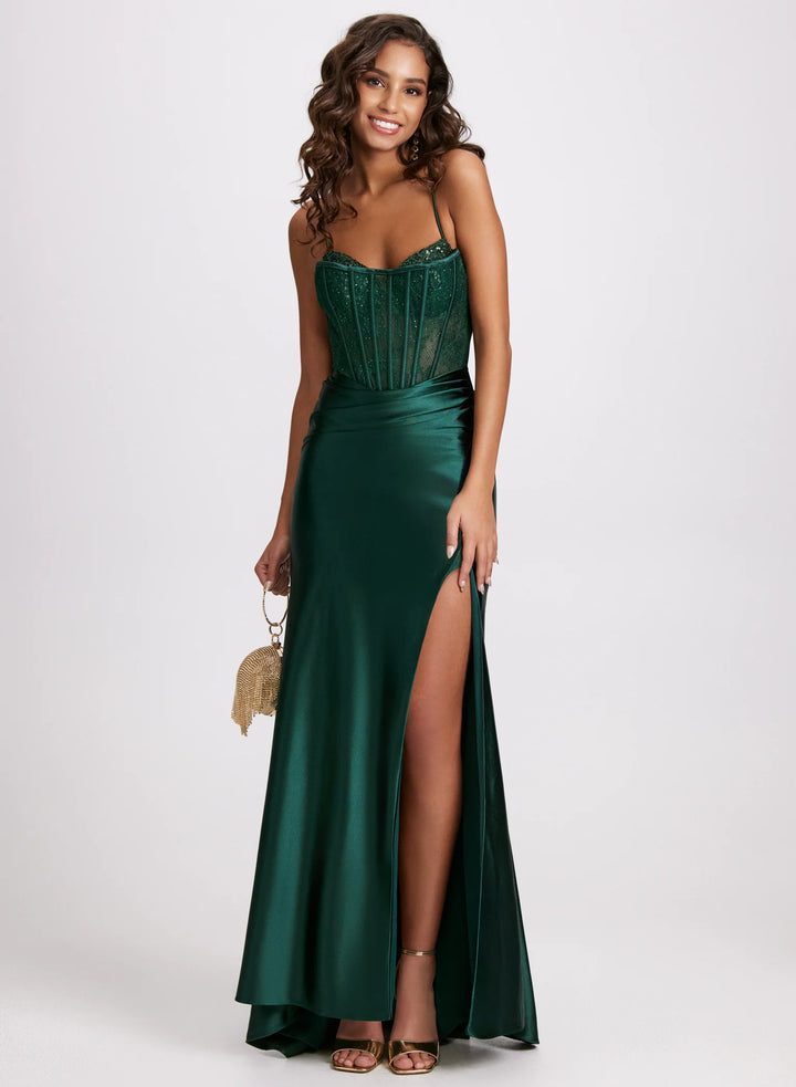 LAURA Lace Corset Maxi Dress