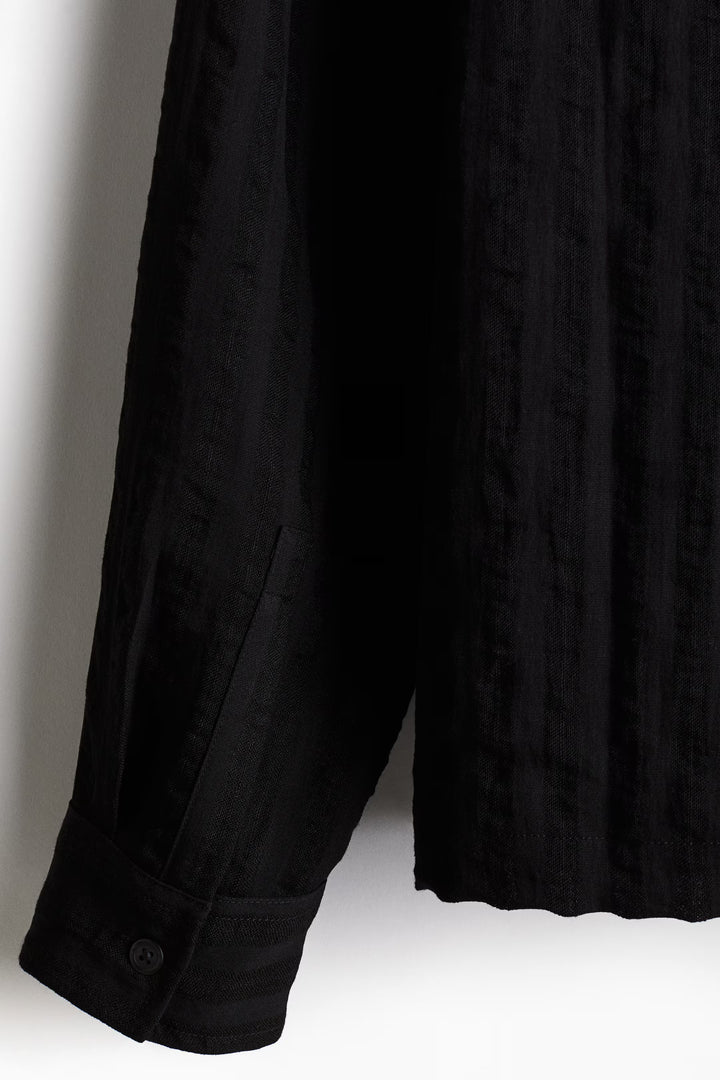 H&M Regular-Fit Jacquard-Weave Resort Shirt