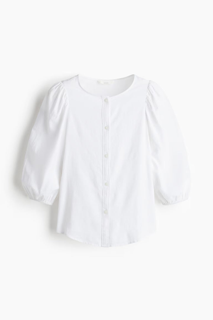 H&M Linen-Blend Blouse