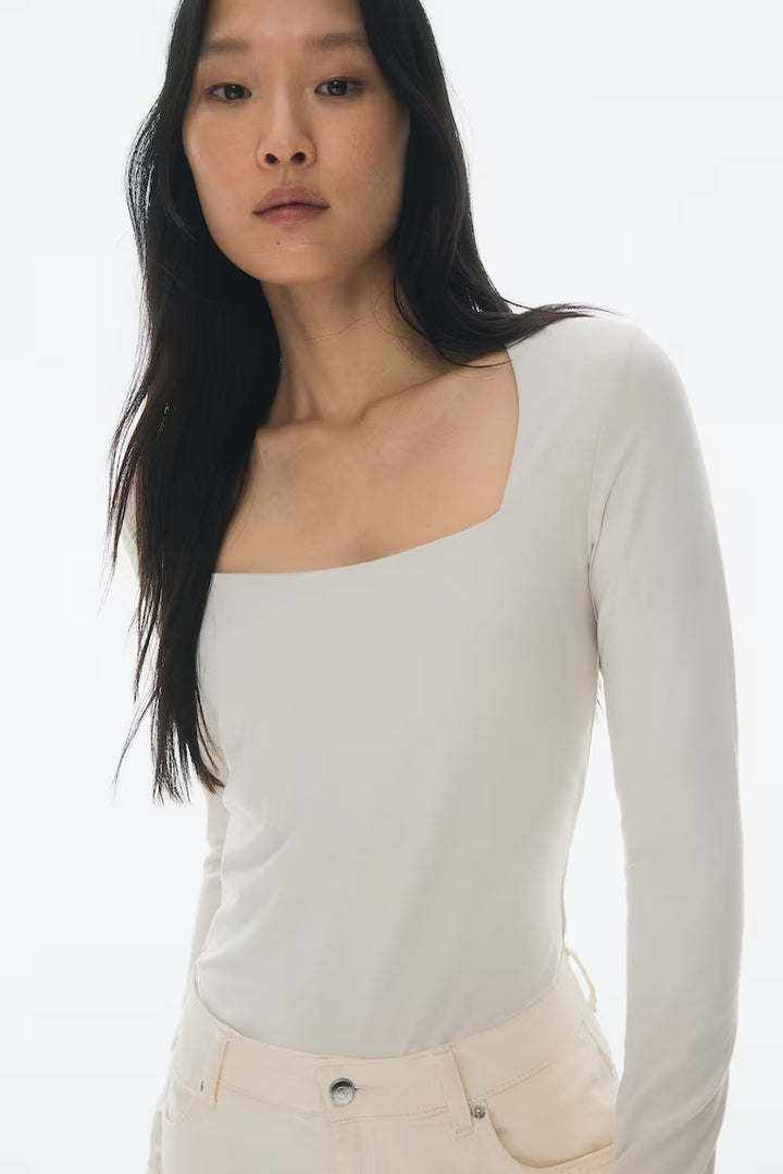 H&M LONG-SLEEVED JERSEY TOP