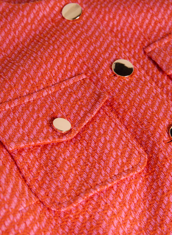 LAURA Bouclé Button-Down Jacket