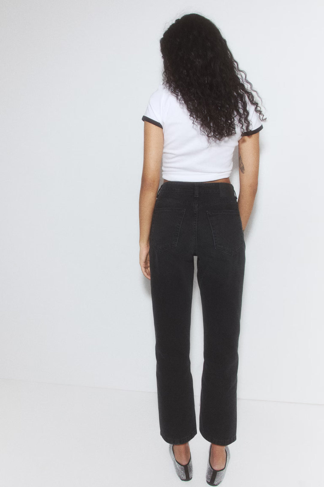H&M Straight High Ankle Jeans