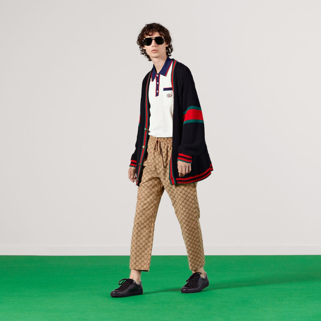 GUCCI GG CANVAS TRACK BOTTOMS