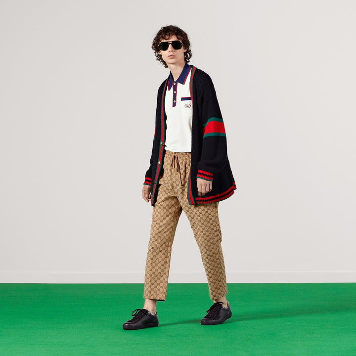 GUCCI GG CANVAS TRACK BOTTOMS