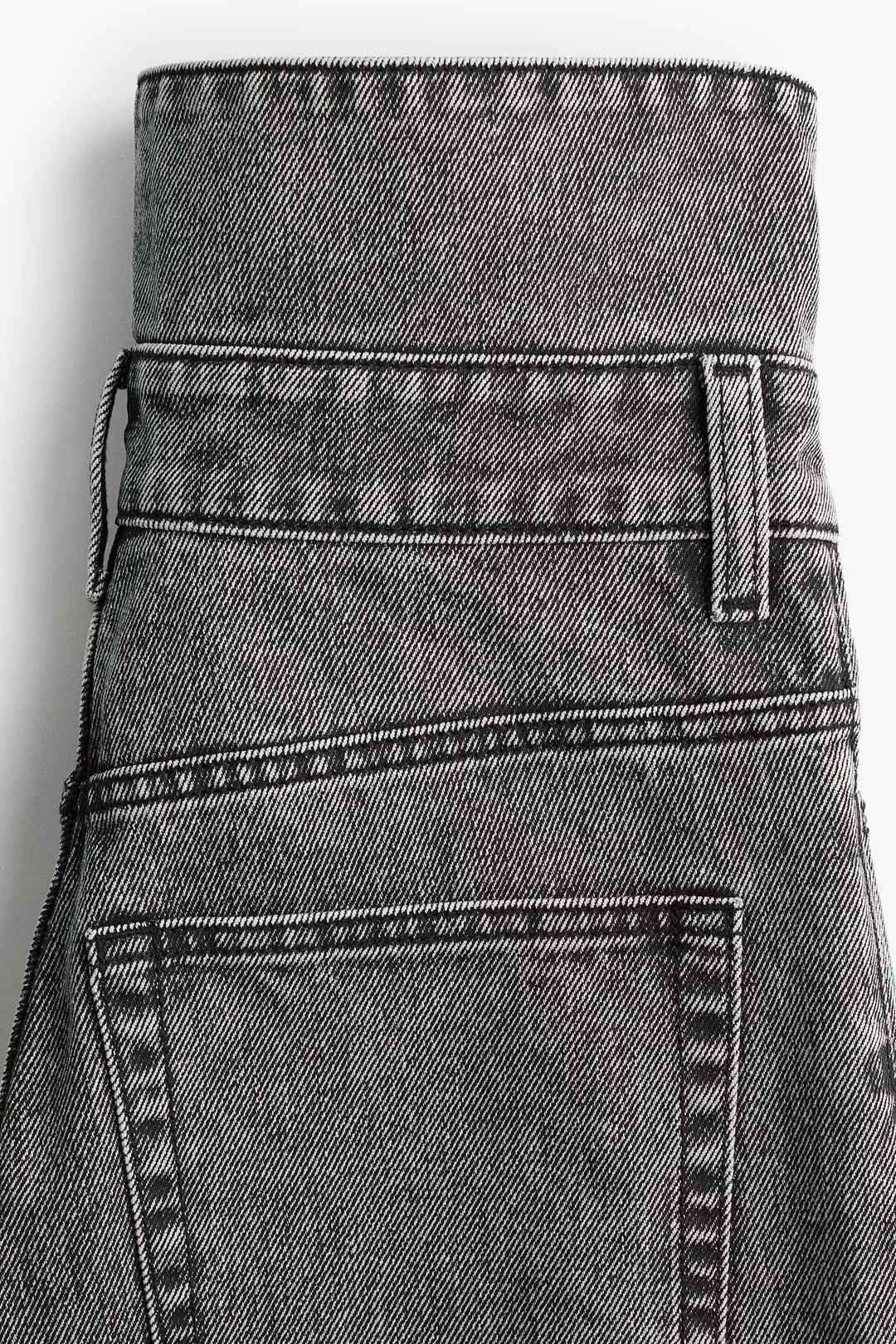 H&M Wide-Leg Paper-Bag Jeans
