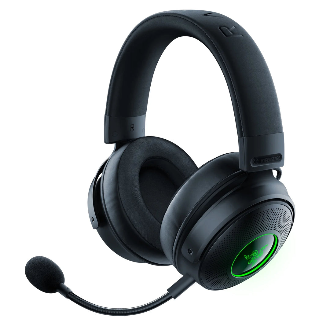Razer Kraken V3 Pro Wireless Gaming Headset for PC, 2.4GHz, Haptics, Chroma RGB, 368g, Black