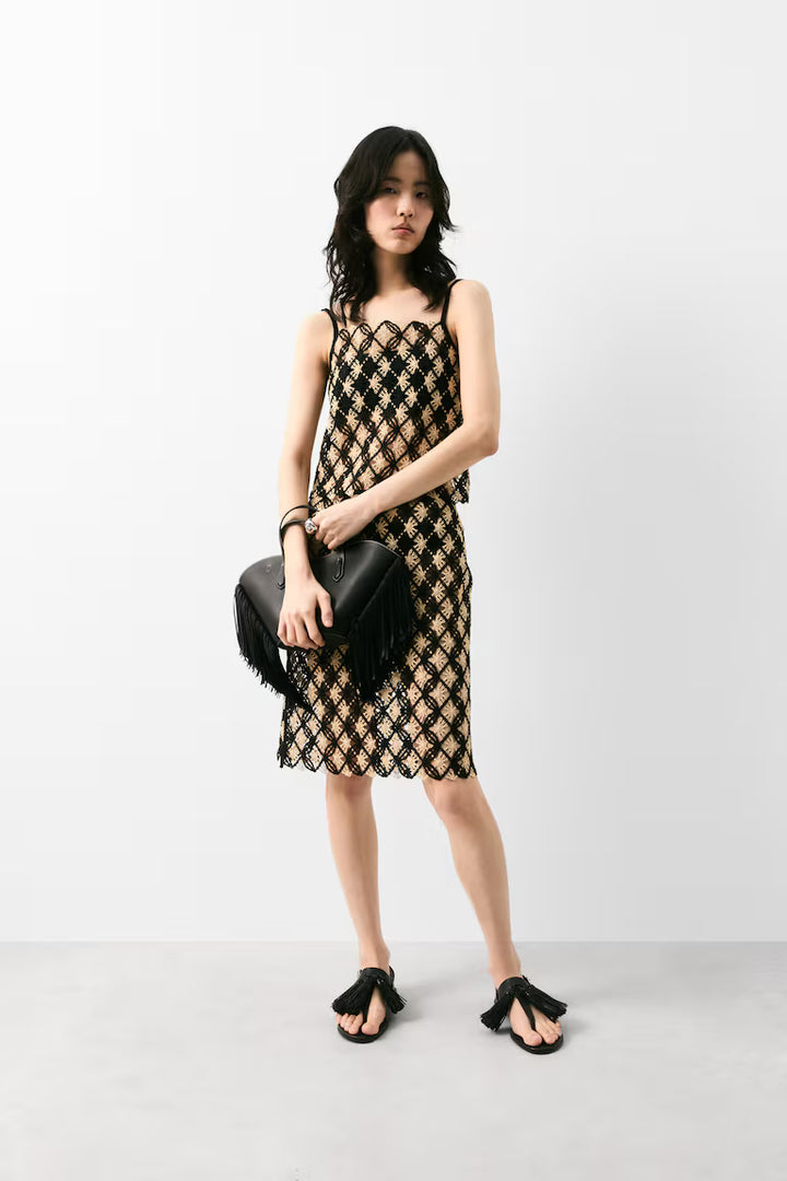 H&M Crochet-Look Skirt