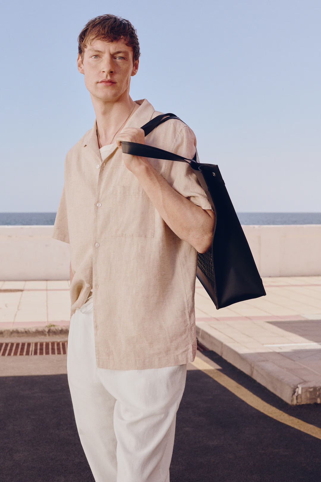 H&M Regular-Fit Linen-Blend Pants