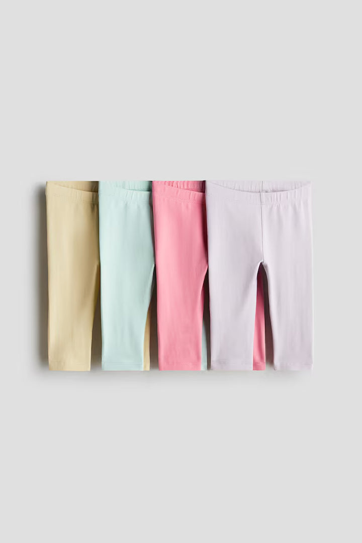 H&M 4-pack Cotton Jersey Leggings