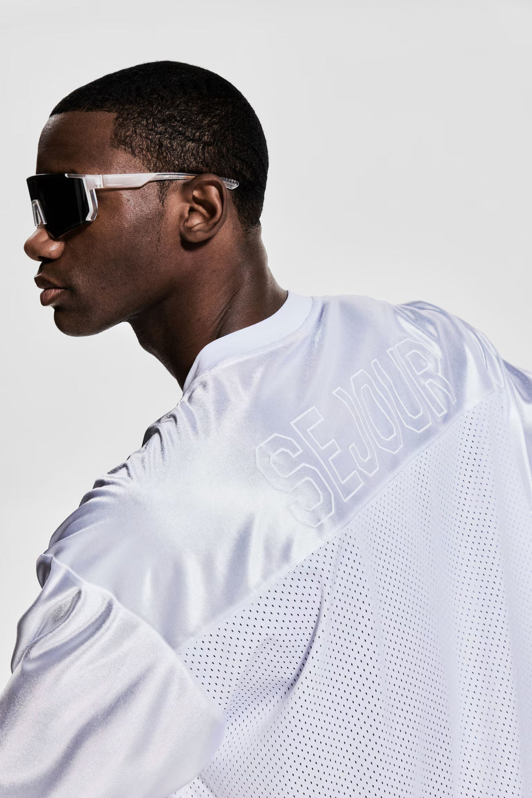 H&M Loose-Fit Printed Sports Shirt with DryMove™