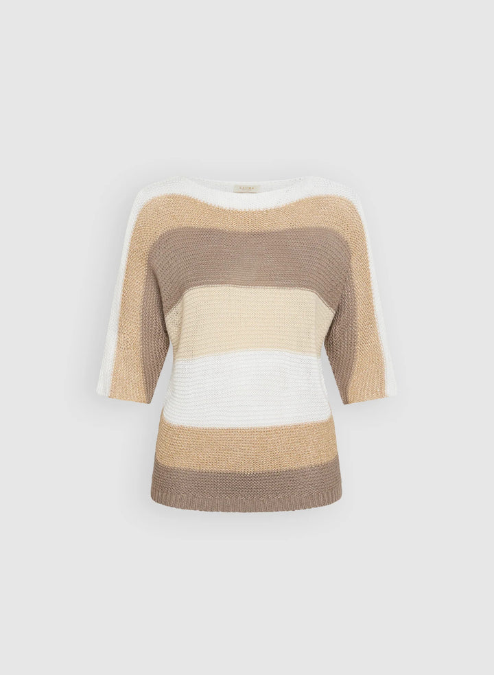 LAURA Striped Knit Pullover