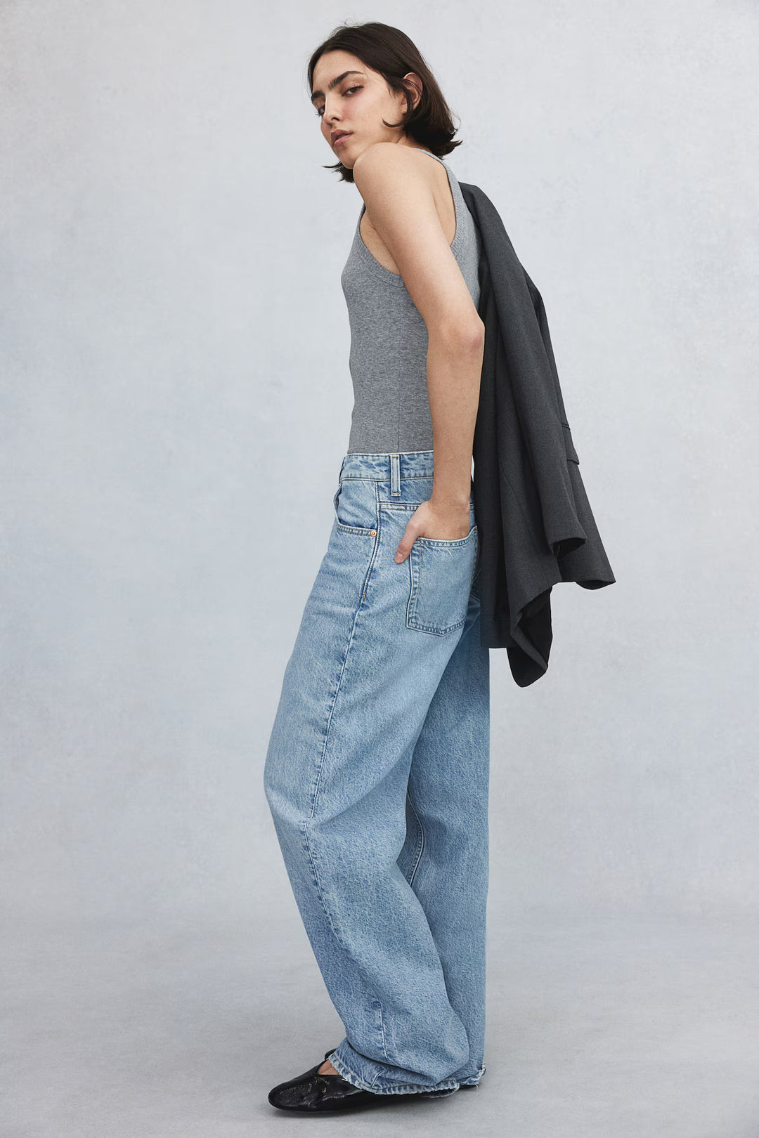 H&M Baggy High Jeans