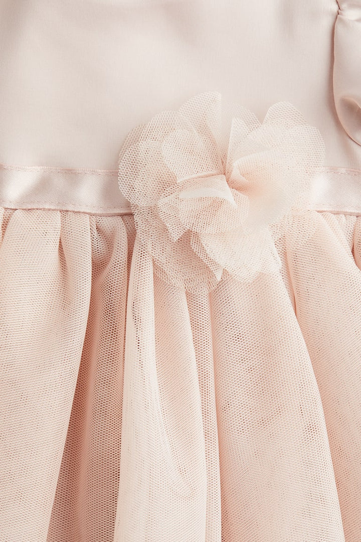 H&M Tulle-Skirt Satin Dress