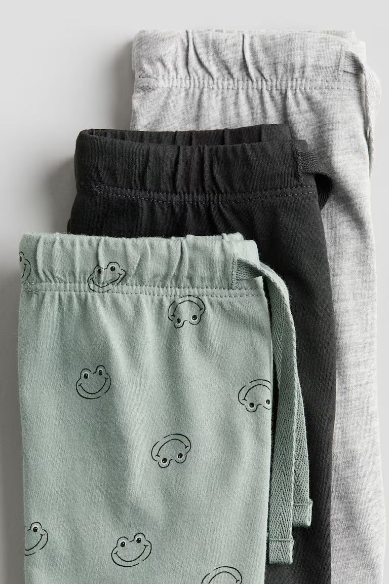 H&M 3-pack Cotton Jersey Joggers