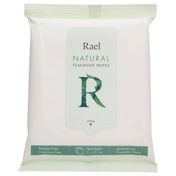 Rael - Natural Feminine Wipes - 10 Count