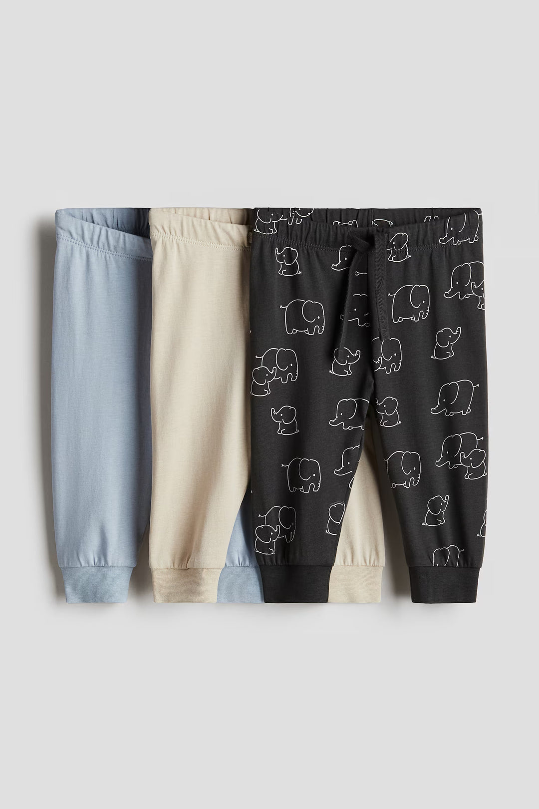 H&M 3-pack Cotton Jersey Joggers