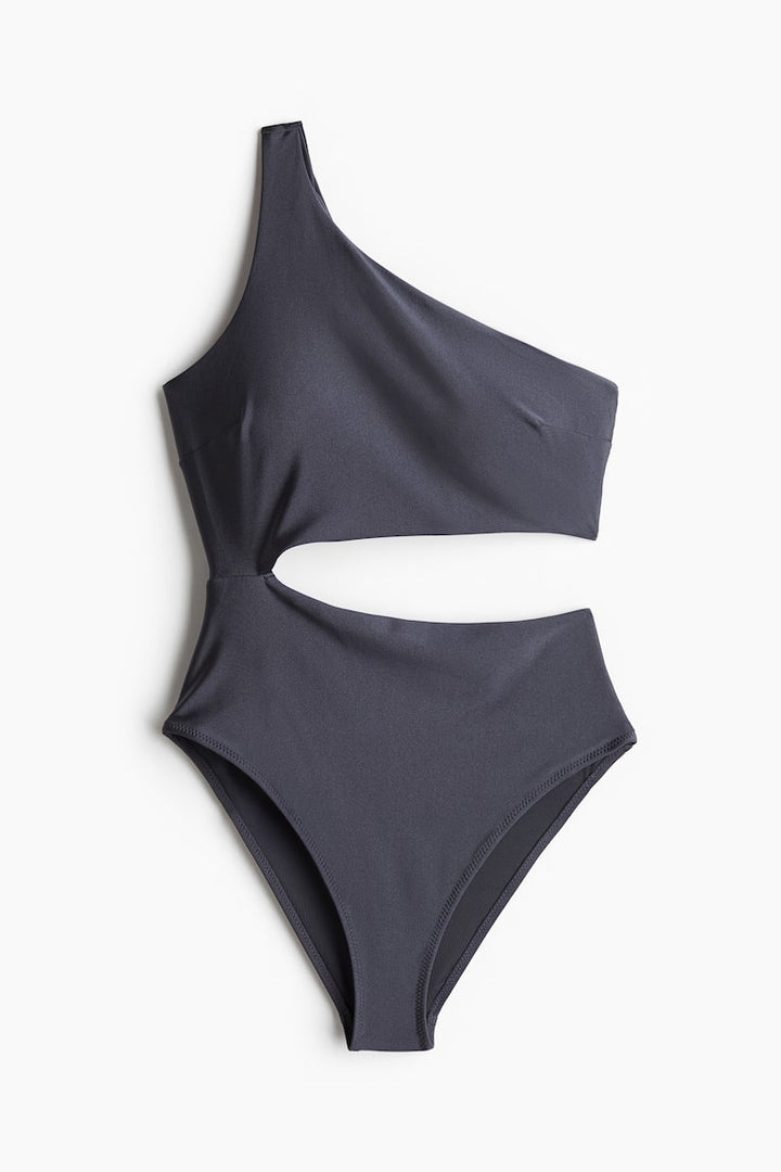 H&M Padded-Cup High-Leg Swimsuit