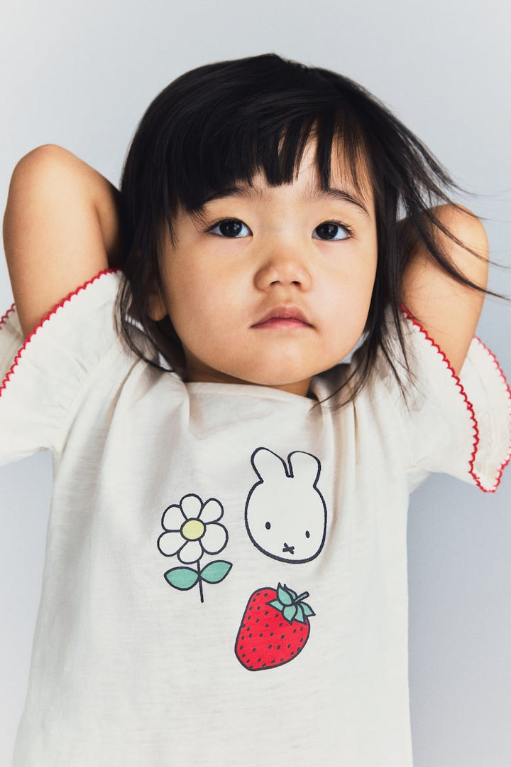 H&M Printed Cotton Top