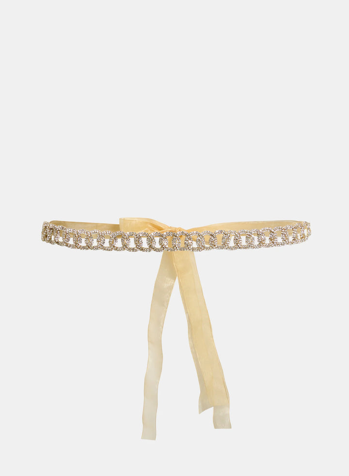 Laura Crystal & Ribbon Belt