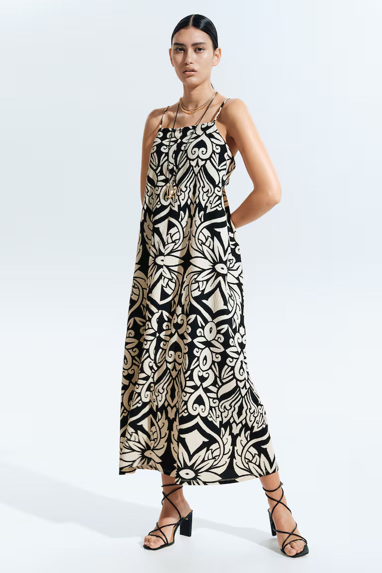 H&M Crinkled Slip Dress