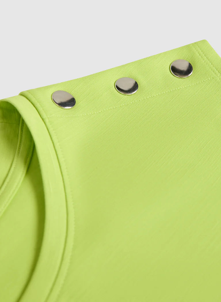 LAURA Metallic Button T-Shirt