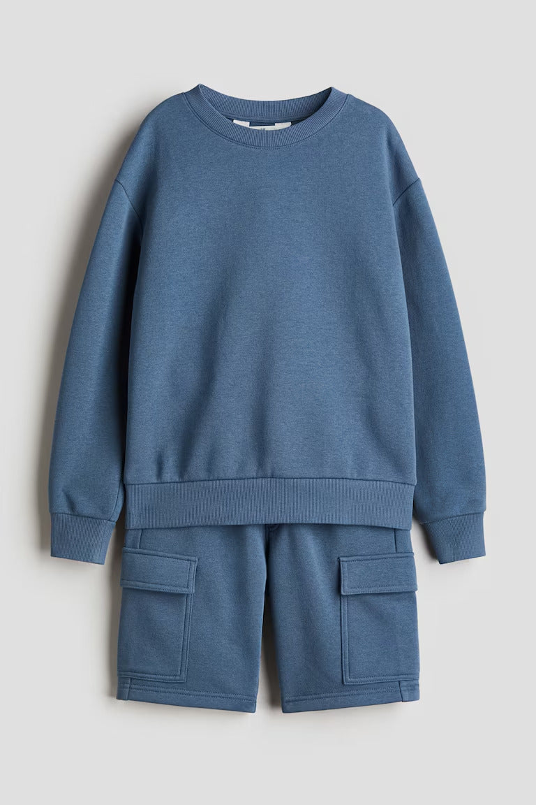 H&M 2-Piece Sweatshirt and Shorts Set
