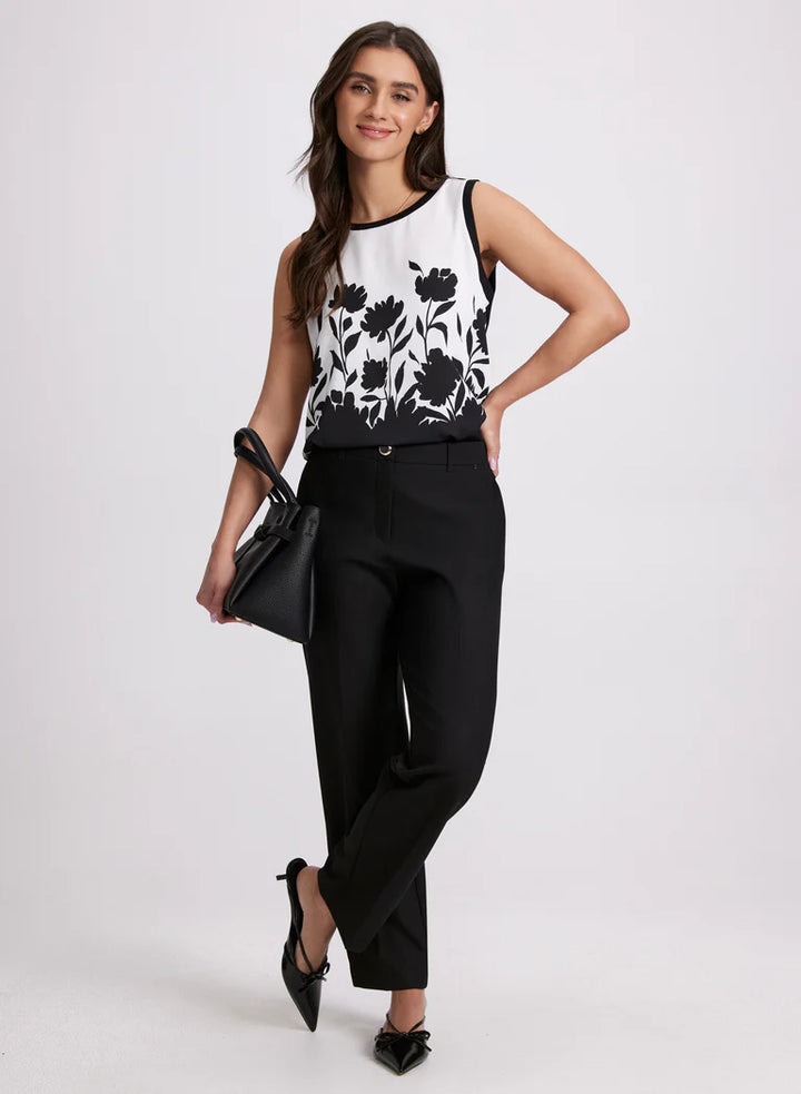 LAURA Two-Tone Sleeveless Top