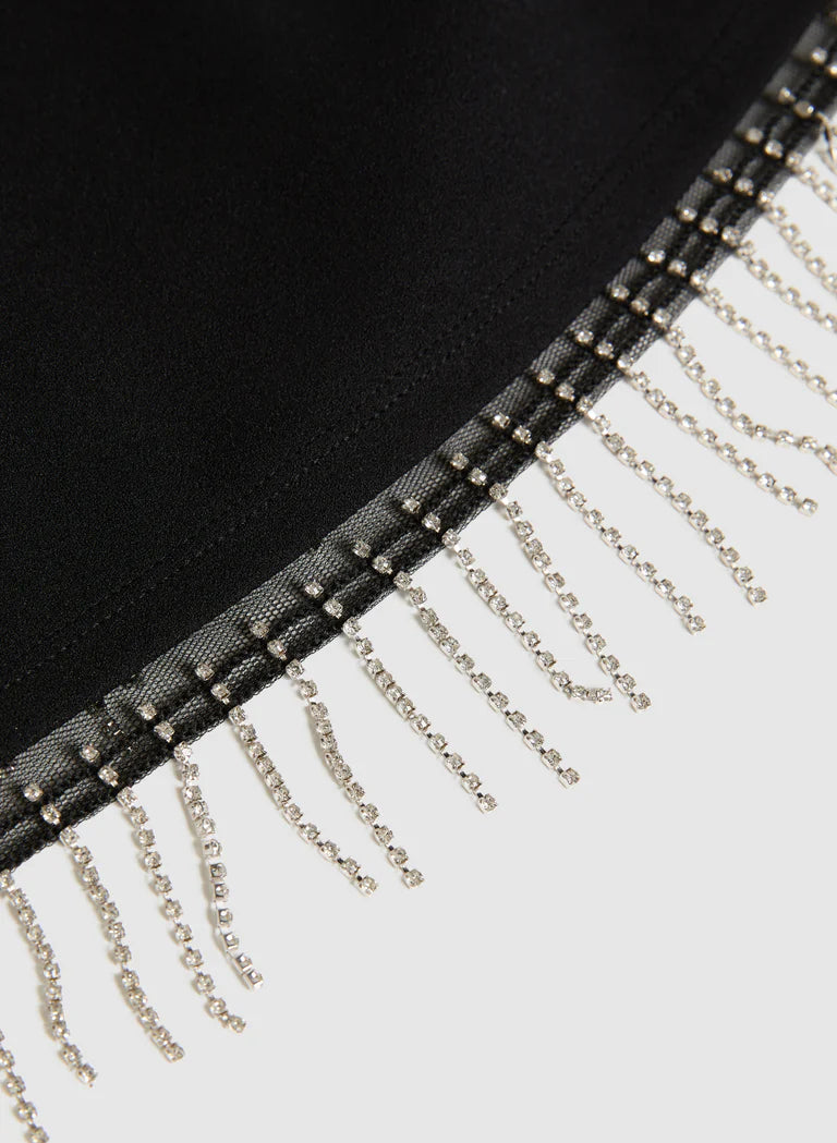 LAURA Sleeveless Rhinestone Top