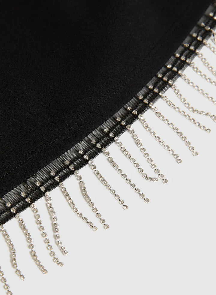 LAURA Sleeveless Rhinestone Top