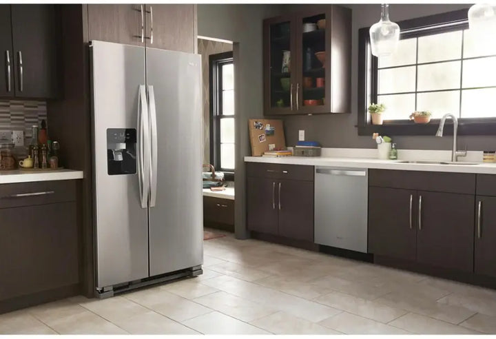 Whirlpool - 24.6 Cu. Ft. Side-by-Side Refrigerator - Fingerprint Resistant Stainless Steel