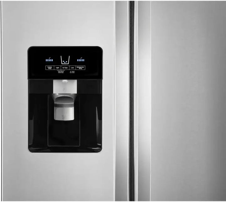 Whirlpool - 24.6 Cu. Ft. Side-by-Side Refrigerator - Fingerprint Resistant Stainless Steel
