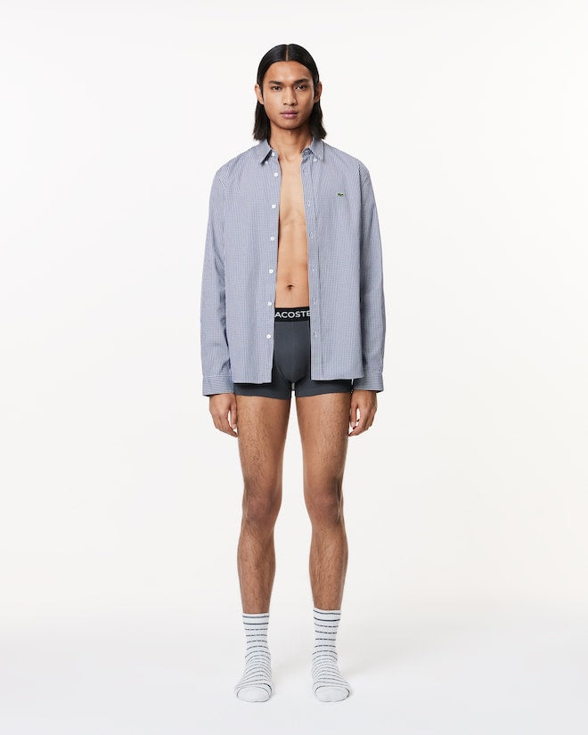 Lacoste Men's Logo Waist Trunks 7-Pack