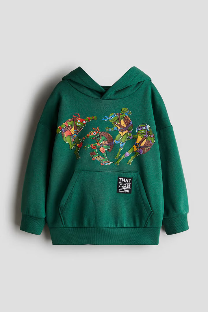 H&M HOODIE WITH PRINTED MOTIF