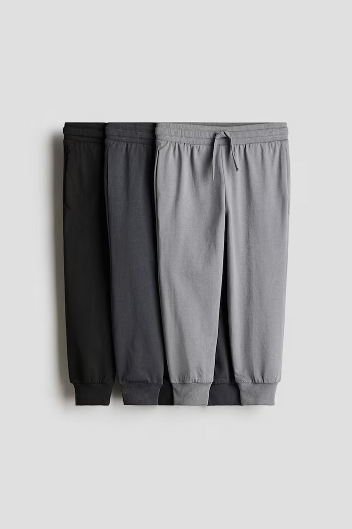 H&M 3-PACK JOGGERS