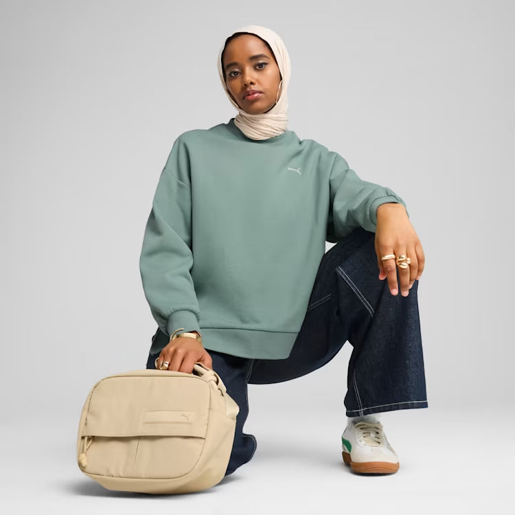 PUMA Wardrobe Essentials Women's Oversized Crew Sweatshirt