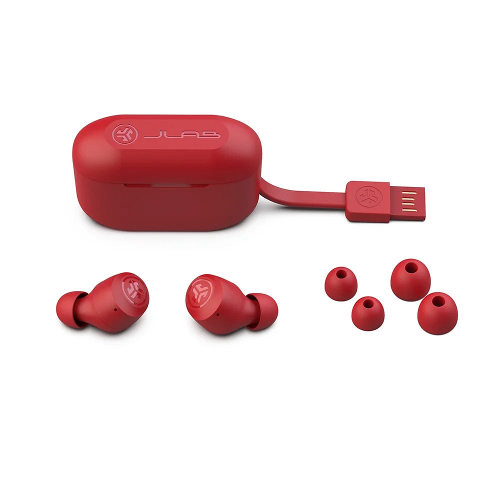 JLab Go Air Pop Bluetooth Earbuds, True Wireless with Charging Case, Rose
