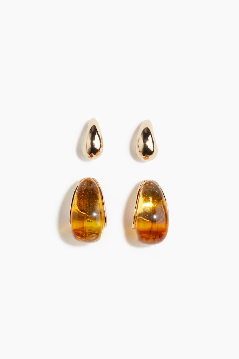 H&M 2 PAIRS EARRINGS