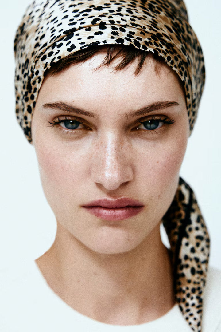 H&M PRINTED SILK SCARF