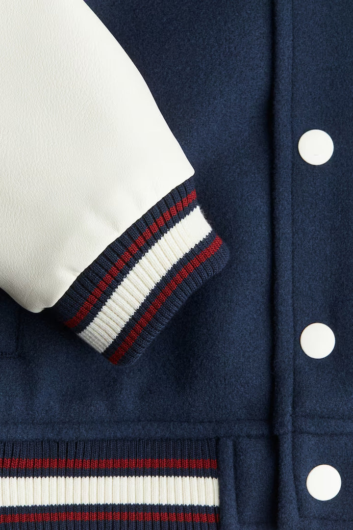 H&M PADDED BASEBALL JACKET