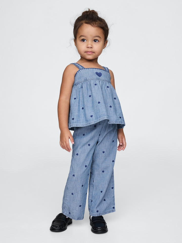 Gap Baby & Toddler Chambray Heart Outfit Set