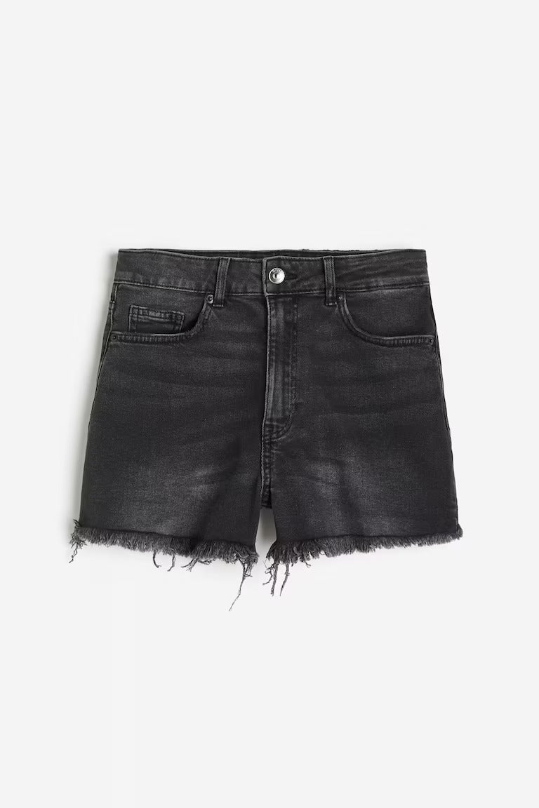 H&M HIGH WAIST DENIM SHORTS