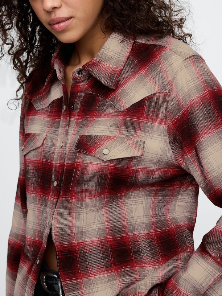 Gap Flannel Western Shirt