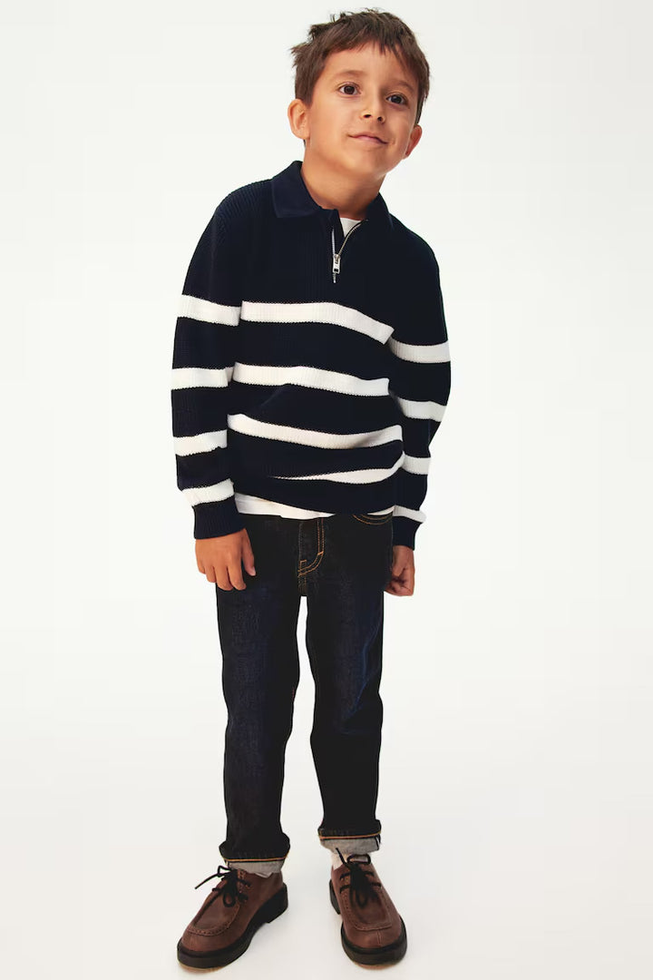 H&M HALF-ZIP POLO SWEATER