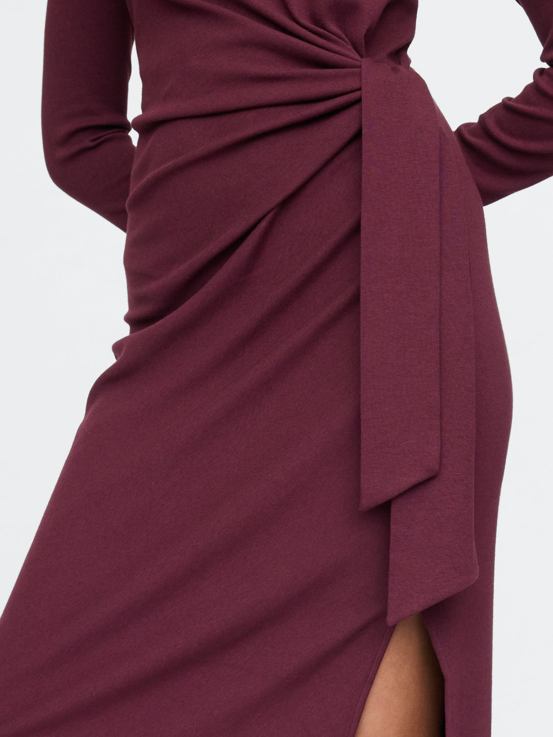 Gap Modern Rib Tie-Knot Midi Dress