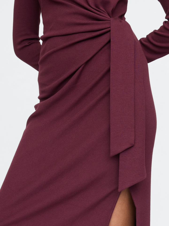 Gap Modern Rib Tie-Knot Midi Dress