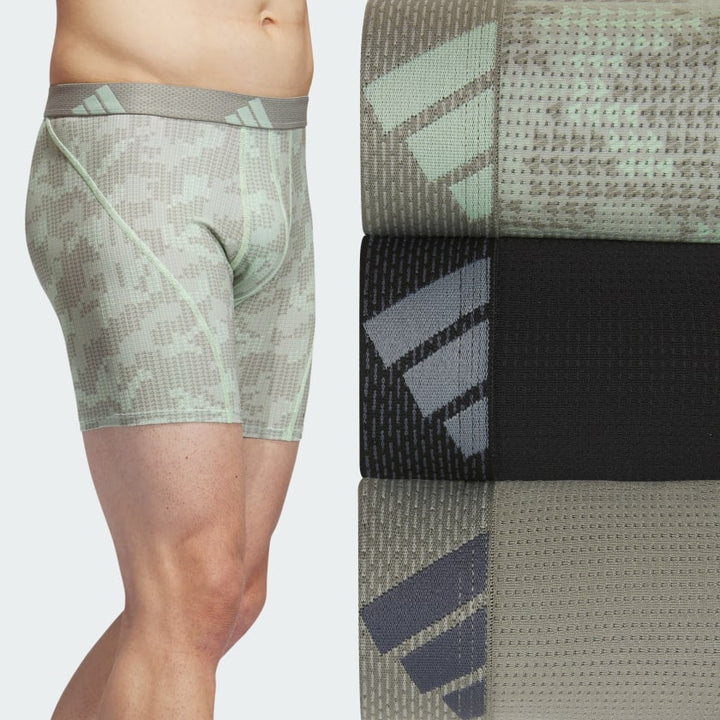 Adidas Performance Mesh Graphic Boxer Briefs 3-Pack