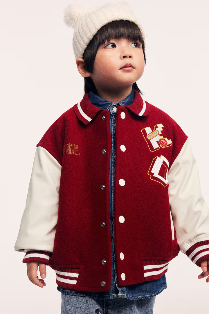 H&M BASEBALL JACKET WITH COLLAR