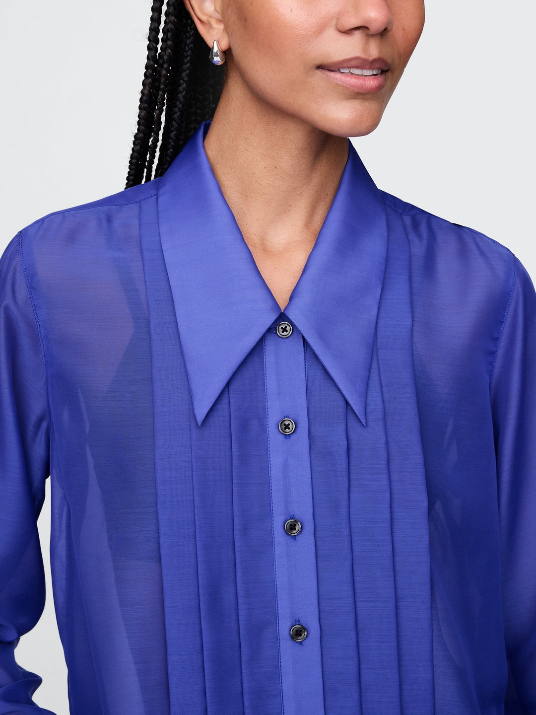 Gap Sheer Classic Tuxedo Shirt
