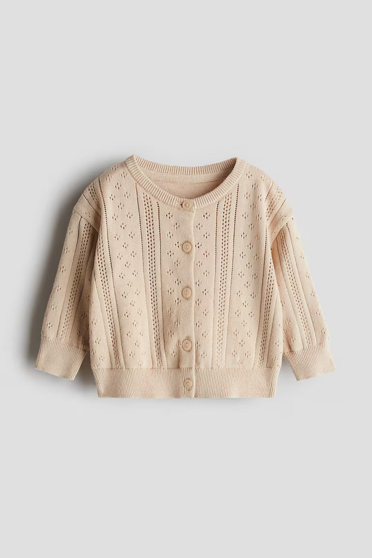 H&M PATTERN-KNIT COTTON CARDIGAN