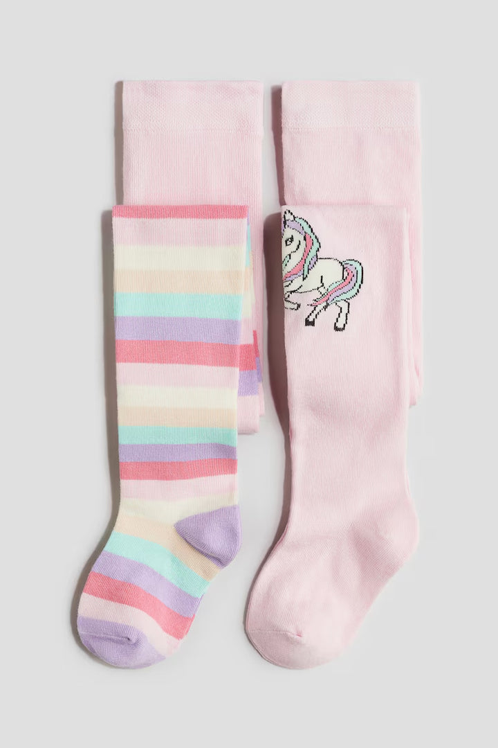 H&M 2-PACK FINE-KNIT TIGHTS